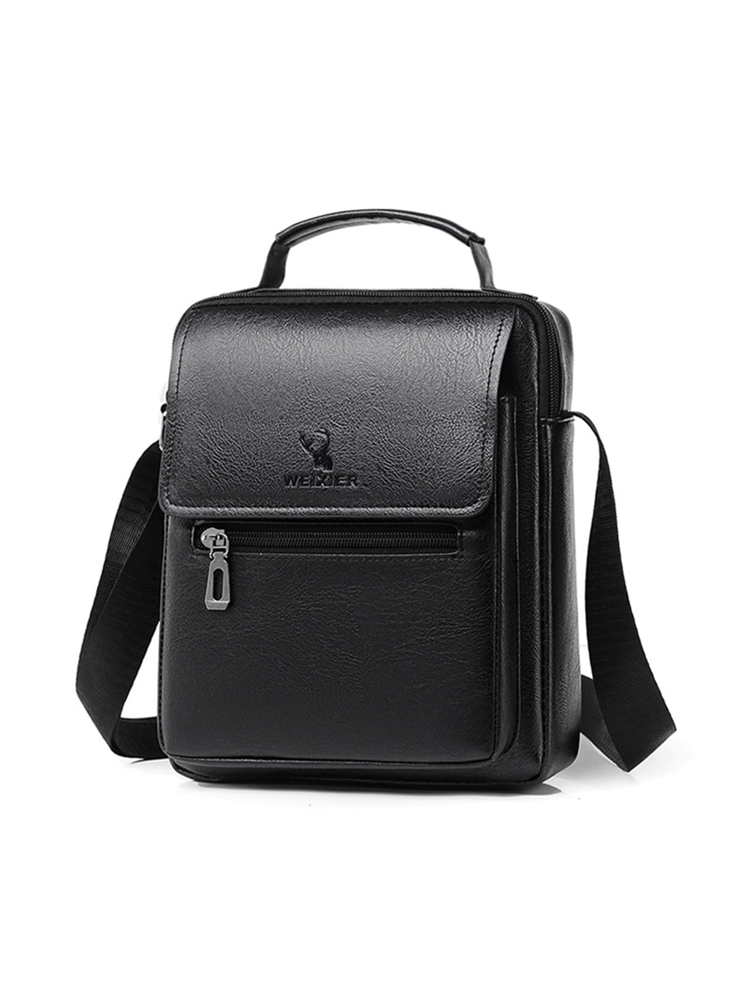 Lumento Men Crossbody Bags Messenger Shoulder Bag PU Leather Briefcases