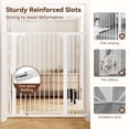 thumbnail image 4 of Pet Gate, DOMIPET 42'' Extra Tall Dog Gate, 29.5''-43'' Wide Pressure Mounted Pet Gate for Doorways & Stairs, White, 4 of 7