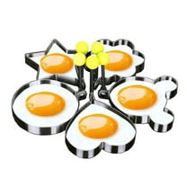 5-Pack Versatile Stainless Steel BBQ Egg Shaper & Pancake Mold – Easy-to-Use Cooking Tool for Perfect Breakfasts TIKA
