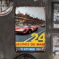 thumbnail image 2 of Placa Metal Vintage Carreras Pintura Hierro Rectangular Arte Pared Del 20x30cm, 2 of 9