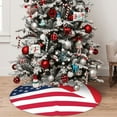 thumbnail image 5 of Pofeuu USA Canada Flag Print Christmas Tree Skirt, Merry Christmas Skirt Xmas Tree Ornaments for Xmas Holiday Party Decorations-36", 5 of 7