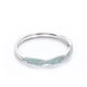 thumbnail image 4 of JeenMata Alianza de Boda de Media Eternidad con Topacio Azul Pavé con Piedra de Nacimiento de Diciembre de 0,25 Quilates en Oro Blanco de 18 K sobre Plata, 4 of 6