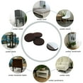 thumbnail image 4 of Unique Bargains 1 1/8' Self-stick Round Non-slip Felt Pads Floors Protect Brown 40 Pack, 4 of 7