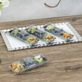 thumbnail image 4 of Restaurantware-LIDS ONLY: 100 Plastic 7" Lids For Terzetto Plates - Plates Sold Separately, Snug Fit, Clear Plastic 3 Compartment Lid, Secure Fit, 4 of 11