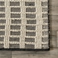 thumbnail image 2 of Rugs USA Parker Check Textured Area Rug, 9' 6" x 13' 6", Felice Ivory, 2 of 9