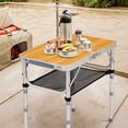 thumbnail image 3 of AsterOutdoor Camping Tables, 110lb Capacity Portable Table for Camping, Picnics, Beach, Patio, 3 of 10