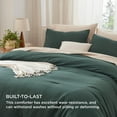 thumbnail image 3 of U by Bedsure 3 Pieces Queen Comforter Bedding Set, Mallard Green Comforter Set for All Seasons, 1 Lightweight Prewashed Comforter and 2 Pillowcases,Queen,Mallard Green, 3 of 7