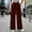 *Red, variant on ClodeEU Womens High Waisted Corduroy Pants With Button,Baggy Casual Wide Leg Trouse With Pockets Red,Womens Plus M