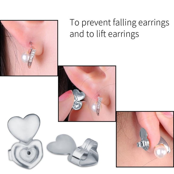 3 Colors 1 Pair / Set Earrings Back Ear Stud Nut Lifters Lift Copper Ear Lobe Support, Earrings Nut,Earrings Back Lifters