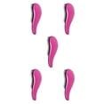 thumbnail image 2 of Wisewang Professional Hairbrush Styling Knot Comb  for Magic Detangling Brush rose red, black 5Set, 2 of 6