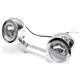 thumbnail image 5 of Krator Custom Chrome Passing Fog Mini Auxiliary Light Concept Compatible with any Harley, Honda, Yamaha, Suzuki, Kawasaki, Custom Bike, Cruiser, Choppers, Scooters, Vespa, Moped, 5 of 6