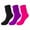 Hot Pink, variant on Wdfiry 3 Pairs Of Men's And Women's Socks Winter Solid Color Warm Bubble Socks Extra Long Tight Knitted Pile Socks