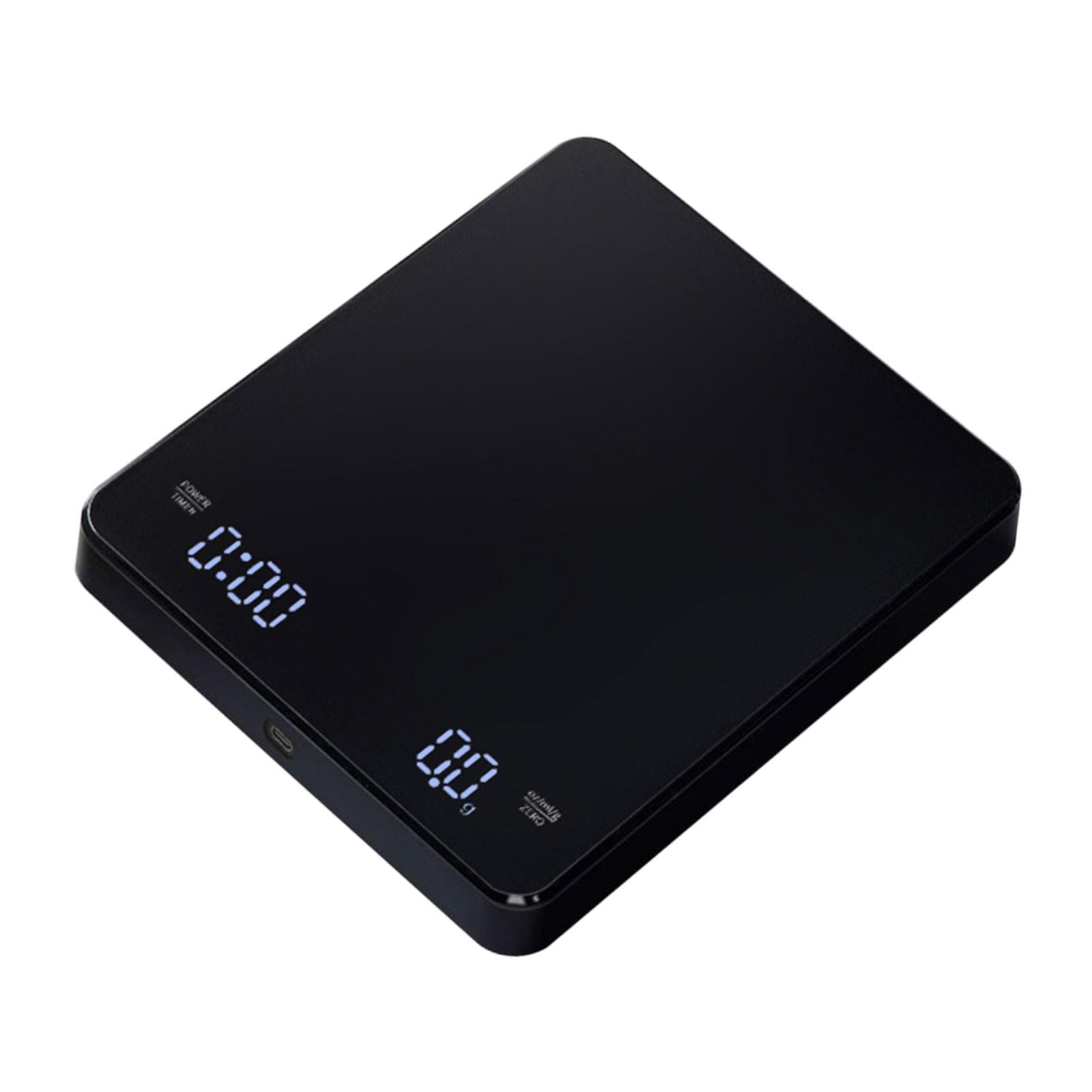 Esquirla Coffee Scale with Timer Espresso Scale LED Display Highly Accurate Electronic Weighing Scale Small Food Scale for Home Coffee