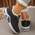thumbnail image 6 of Uobin Women Winter Lace-Up Sneakers Warm Lined Thick Sole Casual Sports Shoes Fall Daily Wear, 6 of 7