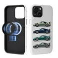 thumbnail image 2 of FKBRCL4U for iPhone 15 Compatible with Magsafe Case Old School Gray Green Blue Super Car Pattern for Girl Boy Full Body Magnetic Design Soft Silicone Protection, 2 of 7