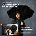 thumbnail image 4 of Premium Auto Folding Umbrella for Rain and Sun - Durable, Light & Portable for Women & Men , Fits Backpack & Cars, 4 of 5