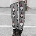 thumbnail image 2 of LISTHA Womens Leggings Christmas Tummy Control Holiday Santa Tights Xmas Snowflake High Waisted Pants Dark Gray M, 2 of 5