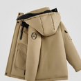 thumbnail image 2 of ITSAME Boys Hooded Parka Coat (3-12) Long Sleeve Mid Length Thermal Winter Outerwear with Flap Pockets Size 5T, 2 of 9