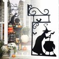 thumbnail image 4 of Halloween Witch Halloween Witch Decoration the Scary Iron Witch Hangs in the Halloween Garden., 4 of 5