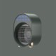 thumbnail image 4 of Ventilador 3W USB Ventilador de refrigeración por agua con luz LED Enfriador de verano Herramienta de refrigeración de escritorio para oficina en casa, verde Eigraketly HA005471-03, 4 of 6