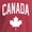 Heather Red, variant on Canada Country Pride Adult Unisex T-Shirt