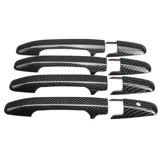 Door Handle Cover Set For Honda Civic 06-11&pilot 09-15 Carbon Fiber