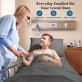 thumbnail image 4 of Hospital Bed Sheet Set – 100% Microfiber, 3 Piece Bedding Set (1 Flat Sheet, 1 Fitted Sheet, 1 Pillowcase) – Size 36 x 80 Inch Hospital Bed with 10 Inch Deep Pocket – Dark Grey Solid, 4 of 8