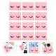 thumbnail image 5 of Bolsa organizadora de maquillaje con cremallera para cosméticos, 50 unidades, para viaje, con estampado de pestañas, 5 of 6