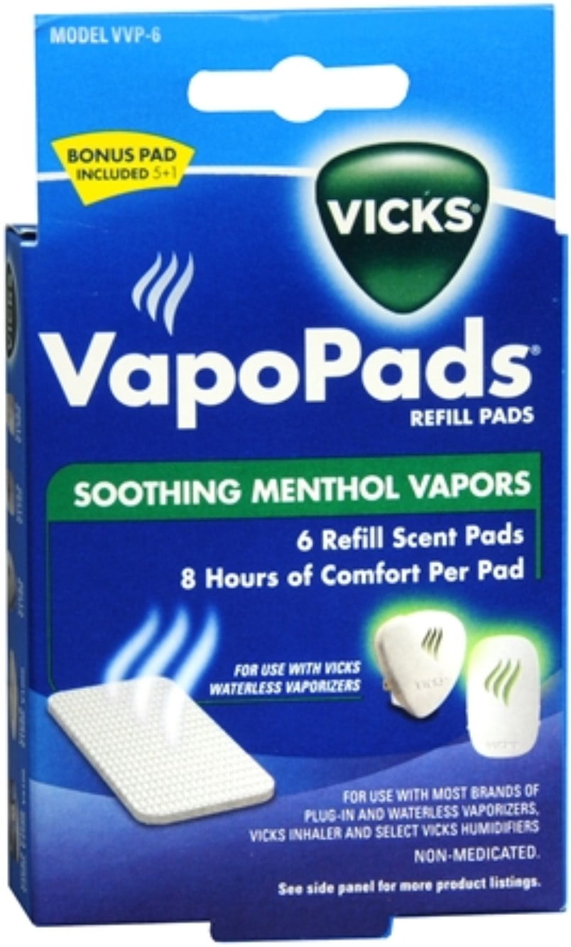 Vicks VapoPads Refill Pads 6 Each (Pack of 3)