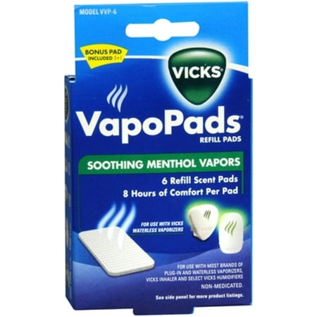 Vicks VapoPads Refill Pads 6 Each (Pack of 6)