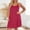 Dress-240Hot Pink, variant on Casual Dress for Women Loose Fit U-Neck Slip Dress Sleeveless Mini Dress Double Straps Solid Color Summer Lounge Daily Basic Sleepwear