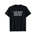 thumbnail image 2 of 100% Cotton funny vintage Men's Funny "I Like Being Called a Good Boy" Graphic T-Shirt - Black Cotton Short-Sleeve Tee, Comfortable & Versatile Summer Casual Wear  Golf Gift T-Shirt For Men and Women, 2 of 10