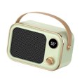 thumbnail image 2 of Calentador eléctrico para espacios, cerámica PTC de alta potencia, miniventilador portátil para el hogar y la oficina, enchufe europeo de 220V, verde, 2 of 10