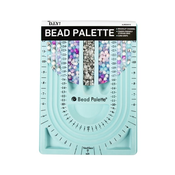 Cousin DIY Blue Flocked Bead Palette for Jewelry Making, 9x12 Inches