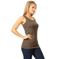 thumbnail image 2 of Women's Basic Solid racerback tank top with scoop neck, 2 of 3