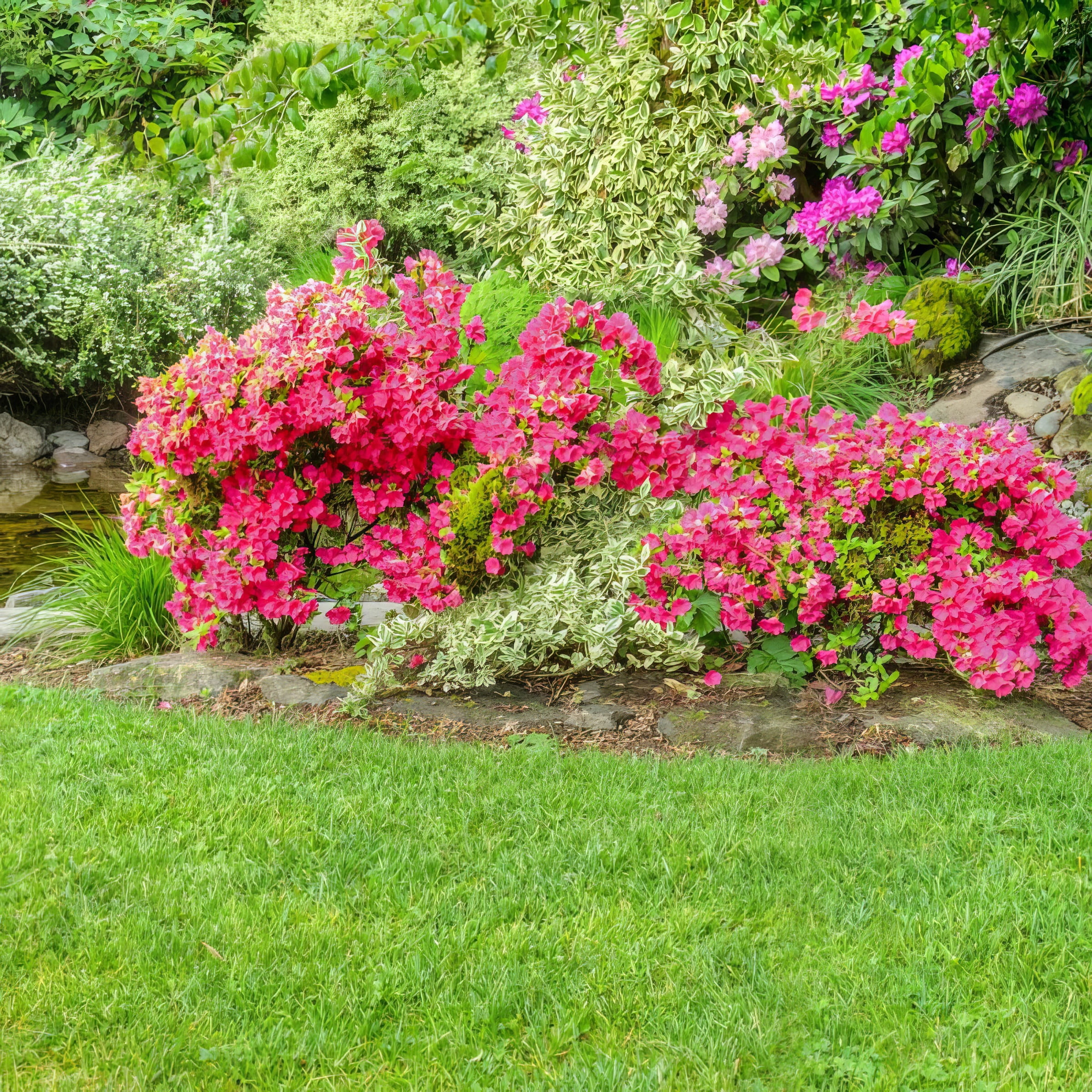 National Plant Network 3 gal. Hershey Red Azalea Shrub with Red Flowers