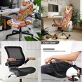 thumbnail image 2 of HELLHERO Daisy Print Office Chair Cover Set, Universal Stretch Desk Chair Cover with Armrest Protector, Computer Chairs Slipcover with Elastic Band, Orange, 2 of 6