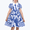 Navy Gingham, variant on Girls Dress Blue Gingham Plaid Pocket School Puff Sleeve With Scrunchy 8 Years