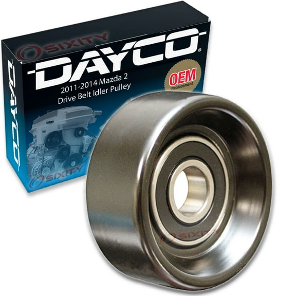 Dayco Drive Belt Idler Pulley compatible with Mazda 2 2011-2014