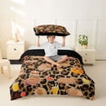 thumbnail image 2 of Erosebridal Capybara for Kids Twin Bedding, Brown Leopard Print Duvet Cover Set, Black Reversible, 2-Piece, No Comforter, 2 of 5
