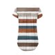 thumbnail image 4 of Mujeres de Verano Tops de Manga Corta Impresa Casual Cuello Redondo Plisado Superior 95% Poliéster 5% Spandex, Blusa de Moda para Todas las Estaciones, 4 of 6