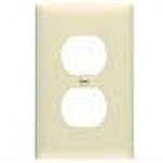 TP8ICP10 10-Pack Ivory Duplex Outlet Nylon Wall Plate - Quantity 1