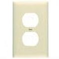 thumbnail image 2 of TP8ICP10 10-Pack Ivory Duplex Outlet Nylon Wall Plate - Quantity 1, 2 of 2