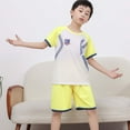 thumbnail image 2 of Utlike Boys Clothing Set And Short Sleeve T Shirt And Mesh Shorts Sportswear Set Boy Skin Friendly Set Size 7 Years-8 Years, 2 of 4