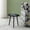 Black, variant on Kings Brand Furniture Round Metal Side End Table for Bedroom Living Room, Black