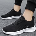 thumbnail image 6 of GrmtClth Lightweight Mesh Athletic Trainers for Men Soft Cushioned Sole Lace Up Breathable Knit Casual Jogging Walking Sneakers Black (US/9), 6 of 6