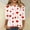 #Watermelon red, variant on GILIGEGE Valentines Shirts for Women Trendy 2025 Cute Love Heart Print Tunic Tops Plus Size Casual Summer 3/4 Sleeve Blouses,Valentines Day Gifts for Women,3/4 Length Sleeve Womens Pullover Tops