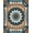 Brown, Pattern 2, variant on ODIKA 4' x 6' Machine Washable Non-Slip Area Rug, Moroccan Star High Traffic Rug, Brown, 341337