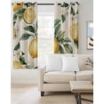 thumbnail image 2 of Spring Lemon Blackout Curtains for Bedroom Living Room Darkening Curtains 84 Inch Length 2 Panels Set Summer Flower Leaf Branch Nature Fruit Window Curtain Window Treatment Grommet Drapes 52"x84", 2 of 9