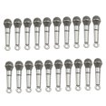 thumbnail image 4 of Luxshiny 20Ud De Colgantes Microfono En Aleacion Para Dijes DIY Color Plata Resistente, 4 of 8